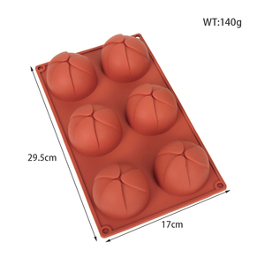 Moule à gâteau antiadhésif 6 cavités en silicone pour bonbons, mousse au <span class=keywords><strong>chocolat</strong></span>, gelée, savon, cuisine - Product Image 2