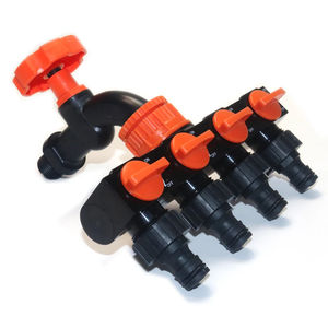 Divisor de Manguera de Jardín, Conector de Grifo de 4 Vías, Divisor de Manguera con Cuatro Interruptores Independientes para Riego de Césped y Hogar - Product Image 3