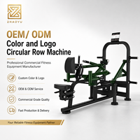 ZY Commercial Circular Row Machine Plate Loaded Seated Back Trainer Lateral Gym Strength Equipment OEM ODM