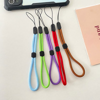 Lanière circulaire tressée bleue réglable pour clés, badges d'identification, stylos de bureau, téléphones portables, clés USB, sifflets, iPods