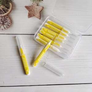 Brosse interdentaire de type I personnalisée, à pousser et à tirer, 0,6-1,5 mm, nettoyage entre <span class=keywords><strong>les</strong></span> <span class=keywords><strong>dents</strong></span>, soins bucco-dentaires, orthodontie, fil <span class=keywords><strong>dentaire</strong></span> en forme de I - Product Image 5