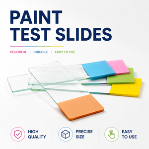 Portaobjetos de microscopio esmerilados con código de color Degao Lab, con área de etiquetado de pintura de color, para la clasificación de muestras biológicas. - Product Image 1