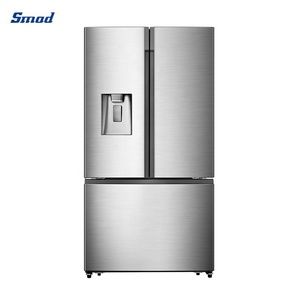 Stainless Steel Bottom Mounted 3-Door No Frost French Door <b>Refrigerator</b> Electric Portable Household Use - Product Image 3