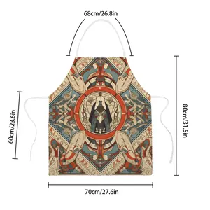 Imagen personalizada babero de cocina de lino sin mangas estilo Retro grande grado comercial lavable reutilizable para limpieza diaria Chef uso sin bolsillos - Product Image 6