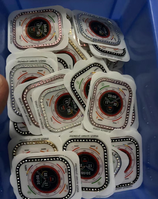 Diamond Watch Tempered Glass Screen Protector Film for Apple Watch Ultra 49mm Glass Protective Film S8 ultra