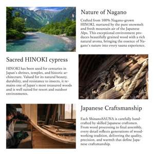 ซาวน่าฮินอคิ ชินาโนะซาวน่า วัสดุธรรมชาติสมัยใหม่ คุณภาพสูงสุด สำหรับใช้งานเชิงพาณิชย์ในญี่ปุ่น - Product Image 6