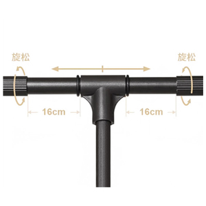 Garde-robe Réglable En Aluminium Ascenseur Rack <span class=keywords><strong>Silence</strong></span> Tampon Rail Tige De Placard Vestiaire Cintres Levage Tige De Placard Pull Down - Product Image 2