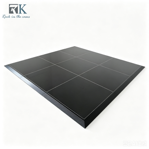 Outdoor Black Dance Floor Portable Dance Flooring Event Mobile Dance Floor Panels with Aluminum Edges - Product Image 2