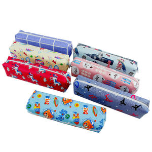 Wholesale Low MOQ Custom Printing Kids <b>Pencil</b> <b>Case</b> Cotton Canvas Zipper <b>Pencil</b> Pouch - Product Image 3