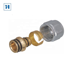 Adaptador de compresión Eurocone PEX de 12-20mm, accesorios de conexión, conectores de tubería para colectores de calefacción por suelo radiante para hoteles - Product Image 1