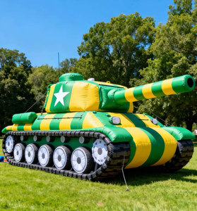 Véhicule blindé gonflable camouflage sur mesure de grande taille, fausse cible camouflage, pour la décoration de scènes de théâtre et de plateaux de tournage - Product Image 5