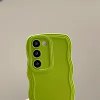 Casing ponsel tepi bergelombang, penutup lembut Bumper tahan guncangan untuk Samsung Galaxy A55 A35 A25 S10 S9 S8 Plus A10 A11 A6 A7 J6 J8 2018 Note 10