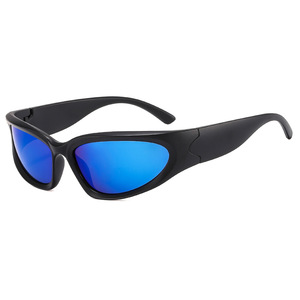 Xsy Steampunk Sunglasses Silver Pc <b>Frame</b> Polarized Uv400 Outdoor Sports Eyewear - Product Image 3