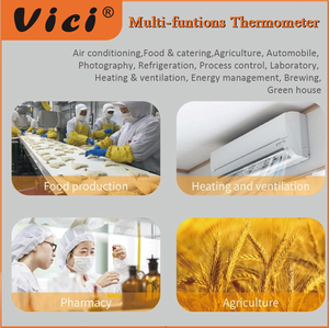 Vici H-9283 đa ứng dụng Nhiệt kế kỹ thuật số với chức năng cài đặt báo động nhiệt độ cao và thấp - Product Image 6