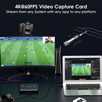Tarjeta de Captura de Video HDMI a USB, USB 3.0, 4K, 1080P, Transmisión en Vivo, Grabación de Juegos, HDR, 2x HDMI