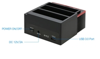 Multifuncional 2,5 "/3,5" USB 3,0 a 2 puertos SATA 1 puerto IDE HDD externo Disco Duro estación de acoplamiento lector de tarjetas USB3.0 Hub