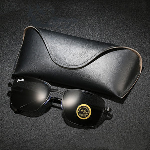 Lunettes de soleil rétro Supre <span class=keywords><strong>Michael</strong></span> avec verres en verre trempé gris et monture en métal gris, livraison gratuite - Product Image 3