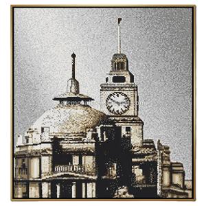 Foshan hecho a mano Castillo Medieval Villa Hotel arte inglés campanario diseño pared decoración mosaico Mural personalizar dibujo mosaico azulejos - Product Image 1