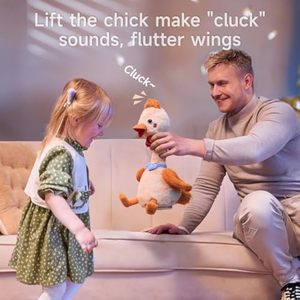 Juguete <span class=keywords><strong>de</strong></span> Peluche Electrónico <span class=keywords><strong>de</strong></span> <span class=keywords><strong>Pollo</strong></span> que Imita la Movimiento <span class=keywords><strong>de</strong></span> la Cabeza y las <span class=keywords><strong>Alas</strong></span>, Juguete <span class=keywords><strong>de</strong></span> <span class=keywords><strong>Pollo</strong></span> Bailarín y Hablador, Juguetes Interactivos para Niños Pequeños - Product Image 3