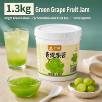 Green Grape Jam 1.3kg Fruit Jam for Fruit Tea Smoothie Bubble Tea Shop Beverage Menu