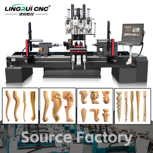 Tour à bois CNC automatique, machine à tournage du bois CNC, machine à tournage de pieds de table en bois, machine à tournage de marches d'<span class=keywords><strong>escalier</strong></span> et de batte de baseball - Product Image 2