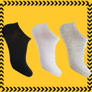 Men's Ankle Socks Solid Color Cotton Elastic Cuff Low Cut For Casual Sports Wear - Product Image 5