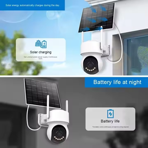 Aov 4x zoom không dây <span class=keywords><strong>Wifi</strong></span> năng lượng mặt trời <span class=keywords><strong>Camera</strong></span> An Ninh 24/7 ghi âm 24 giờ tầm nhìn ban đêm được xây dựng trong pin tự động theo dõi ứng dụng icsee - Product Image 3