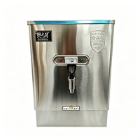 Chauffe-eau électrique mécanique à double robinet en acier inoxydable 70L/H pour usage hôtelier
