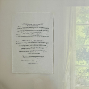 Essuie-tout de cuisine personnalisé réutilisable en coton naturel, motif anglais vintage, en coton et lin, pour la décoration de cuisine et comme accessoire de photographie - Product Image 5
