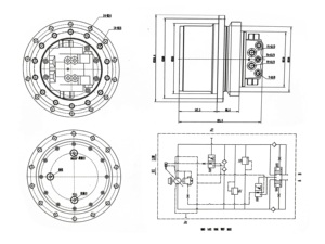 FLTM08-1 Assy Motor Travel Travel Akhir Komponen Ekskavator untuk PC78US-6 KOMATSU PC78 - Product Image 4