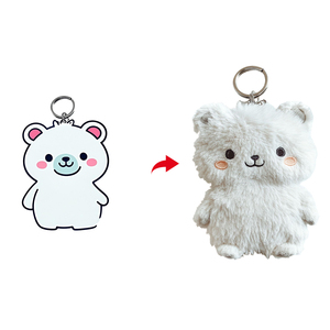 Peluche ODM da 10 cm: Trasforma i tuoi <span class=keywords><strong>disegni</strong></span> in peluche, <span class=keywords><strong>orsetti</strong></span> <span class=keywords><strong>di</strong></span> peluche, portachiavi, giocattoli <span class=keywords><strong>di</strong></span> peluche personalizzati, ciondoli per borse su misura - Product Image 1