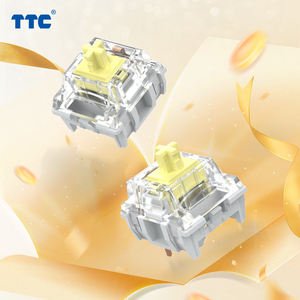 สวิตช์สัมผัสแบบเส้นตรง TTC <span class=keywords><strong>Mojin</strong></span> แรงกด 42+20/-10gf หน้าสัมผัสทองคู่ อายุการใช้งาน 80 ล้านครั้ง คีย์บอร์ดเกมมิ่งแบบกลไก - Product Image 3