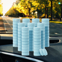 Agent nettoyant effervescent jetable pour vitres de voiture du fabricant, 15-30% d'ingrédients, sous forme de comprimés