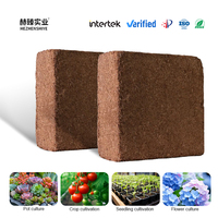 Substrat en fibres de coco compressées renouvelables, équilibre du pH stable pour l'horticulture, les fleurs, l'élevage de vers et la culture hors-sol