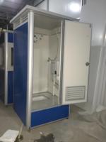 Toilettes portables de luxe, design moderne de haute qualité avec structure en acier et matériau HDPE au choix