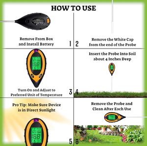 Factory Supplier Portable Soil Moisture <b>Meter</b> Soil PH <b>Meter</b> Soil <b>Humidity</b> Tester <b>for</b> Farm Garden Plant Tool - Product Image 4