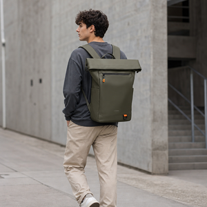 Mochila para Portátil con Cierre Enrollable, Impermeable, de Nailon, para Negocios, Viajes, Escuela, Gran Capacidad, Antirrobo, para Uso Diario - Product Image 6