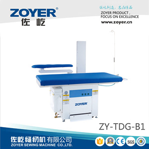 Máquina de planchar industrial Zoyer con brazo oscilante y mesa de vapor grande para fábricas de ropa de 0.85 Kw - Product Image 5