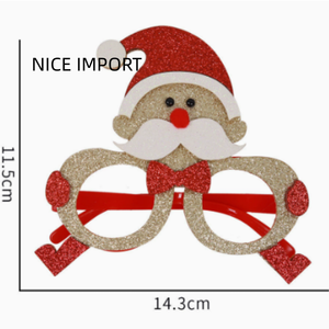 Lunettes de <span class=keywords><strong>Noël</strong></span> vertes style elfe, lunettes de dessin animé pour enfants et adultes, décorations de fête, montures de lunettes - Product Image 4