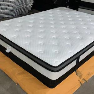 Matelas King Size en Tissu Housse avec Ressorts Ensachés Hybride Mousse et Latex pour Chambre à Coucher - Product Image 3