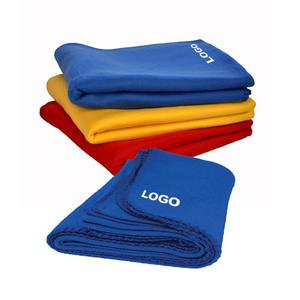 بطانيات هدايا ترويجية بالجملة بالجملة-بطانيات بوليستر بألوان مختلفة رخيصة مريحة-شعار مطرز مخصص - Product Image 5