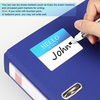 Étiquette nominative vierge à bordure colorée personnalisée 3x2 pouces inscriptible imprimable auto-adhésif autocollant nominatif étiquette artisanale cadeau pour l'école et le bureau