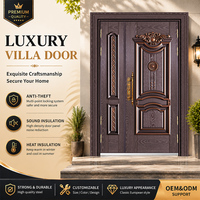 Portes d'entrée principales et portails de sécurité extérieurs en acier antivol personnalisés pour villa, appartement, maison - Design français