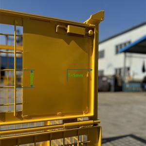 Q235 Matériau Boîte à Palettes Pliable de Haute Qualité <span class=keywords><strong>Cage</strong></span> de Stockage - Product Image 2