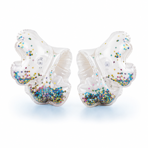 Braccialetti Gonfiabili per Bambini con Glitter, Galleggianti per Braccia, Ali d'Acqua, Ausilio per l'Allenamento al Nuoto in Piscina, per Ragazzi e Ragazze, in PVC Non Tossico - Product Image 6