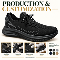 Chaussures de course en maille respirante avec col montant et semelle amortissante pour un usage quotidien et décontracté