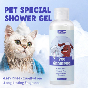 Shampoo démêlant hypoallergénique pour animaux de compagnie, nettoyant de bain désodorisant <span class=keywords><strong>anti</strong></span>-démangeaisons à nettoyage en profondeur pour chiens et chats, OEM personnalisé - Product Image 6