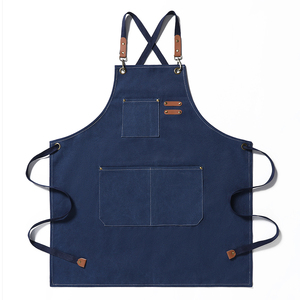 Vente en gros Tabliers de chef en toile <span class=keywords><strong>Tablier</strong></span> de barista durable <span class=keywords><strong>personnalisé</strong></span> <span class=keywords><strong>Tablier</strong></span> de cuisine en toile de <span class=keywords><strong>boulangerie</strong></span> avec poches pour salon de beauté Café - Product Image 3