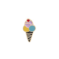 Badge en émail personnalisé léger et résistant à l'usure, motif sucette, épinglette en métal pour accessoires d'artisanat et scolaires