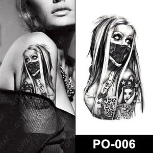 Tatuajes Temporales Adhesivos para Hombre, Diseño de <span class=keywords><strong>Pulsera</strong></span> <span class=keywords><strong>Negra</strong></span>, Seguros para la Piel, con Transferencia de Agua - Product Image 3